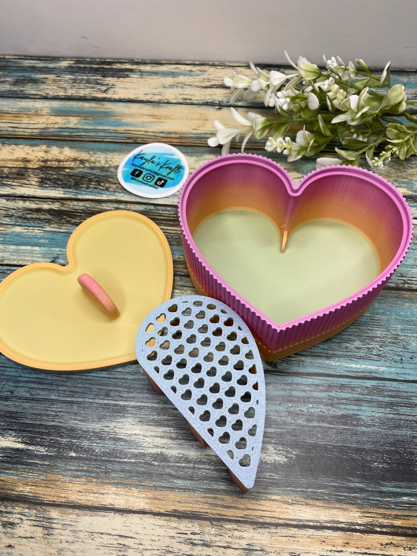 Heart Starch Container
