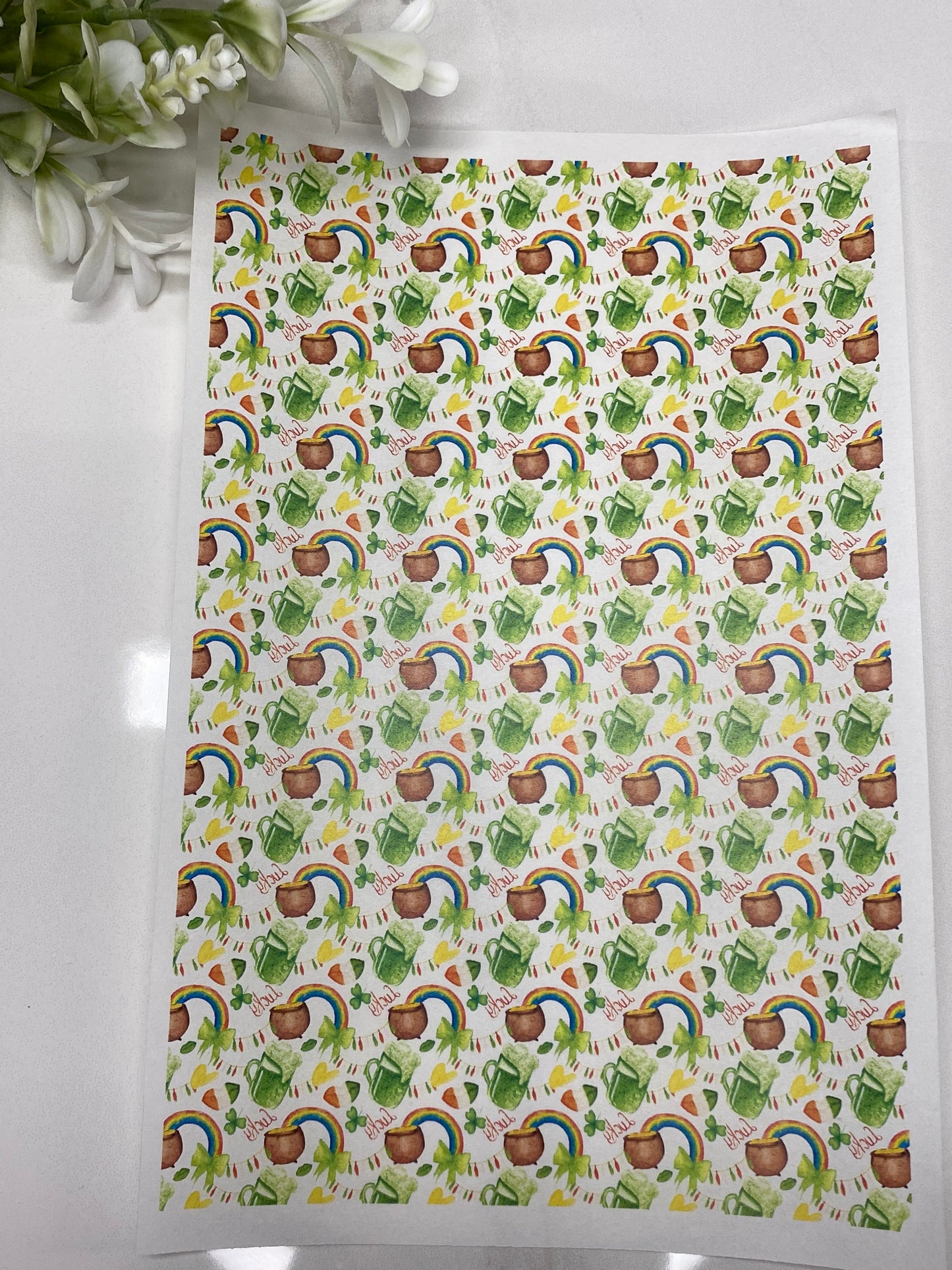 Lucy Pot of Gold Transfer Paper