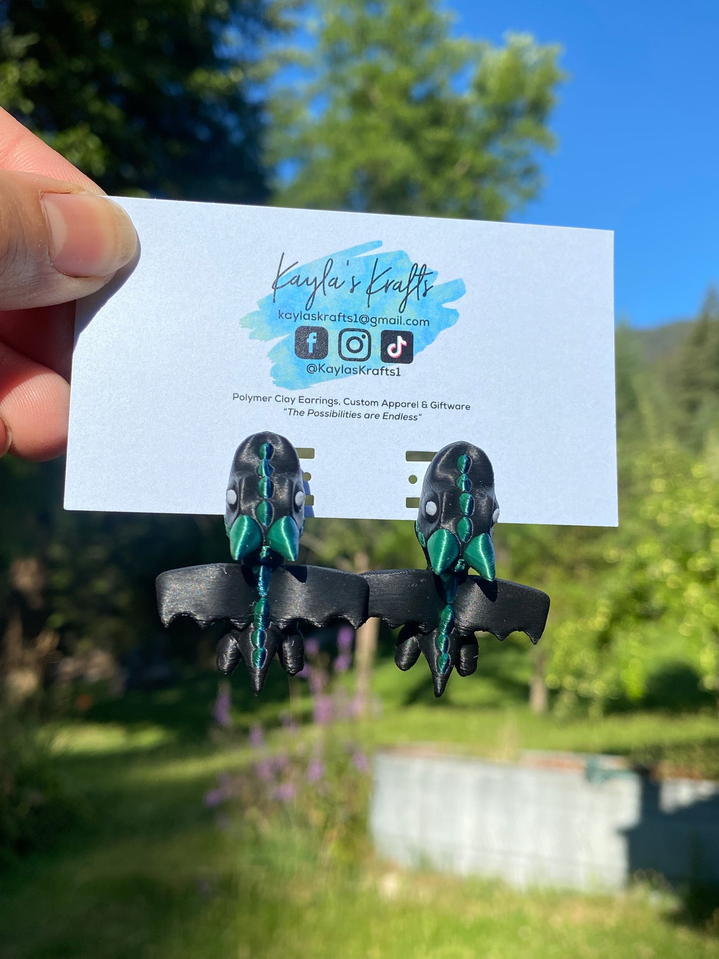 Dragon Chomper 3D Earrings