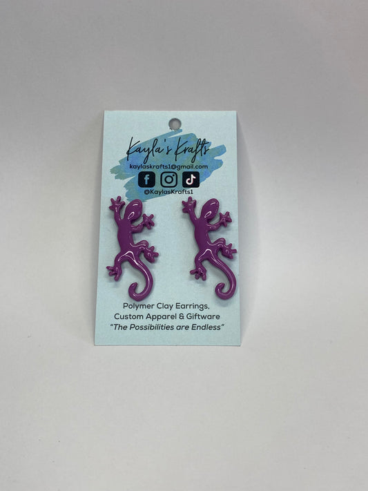 Gecko Earrings