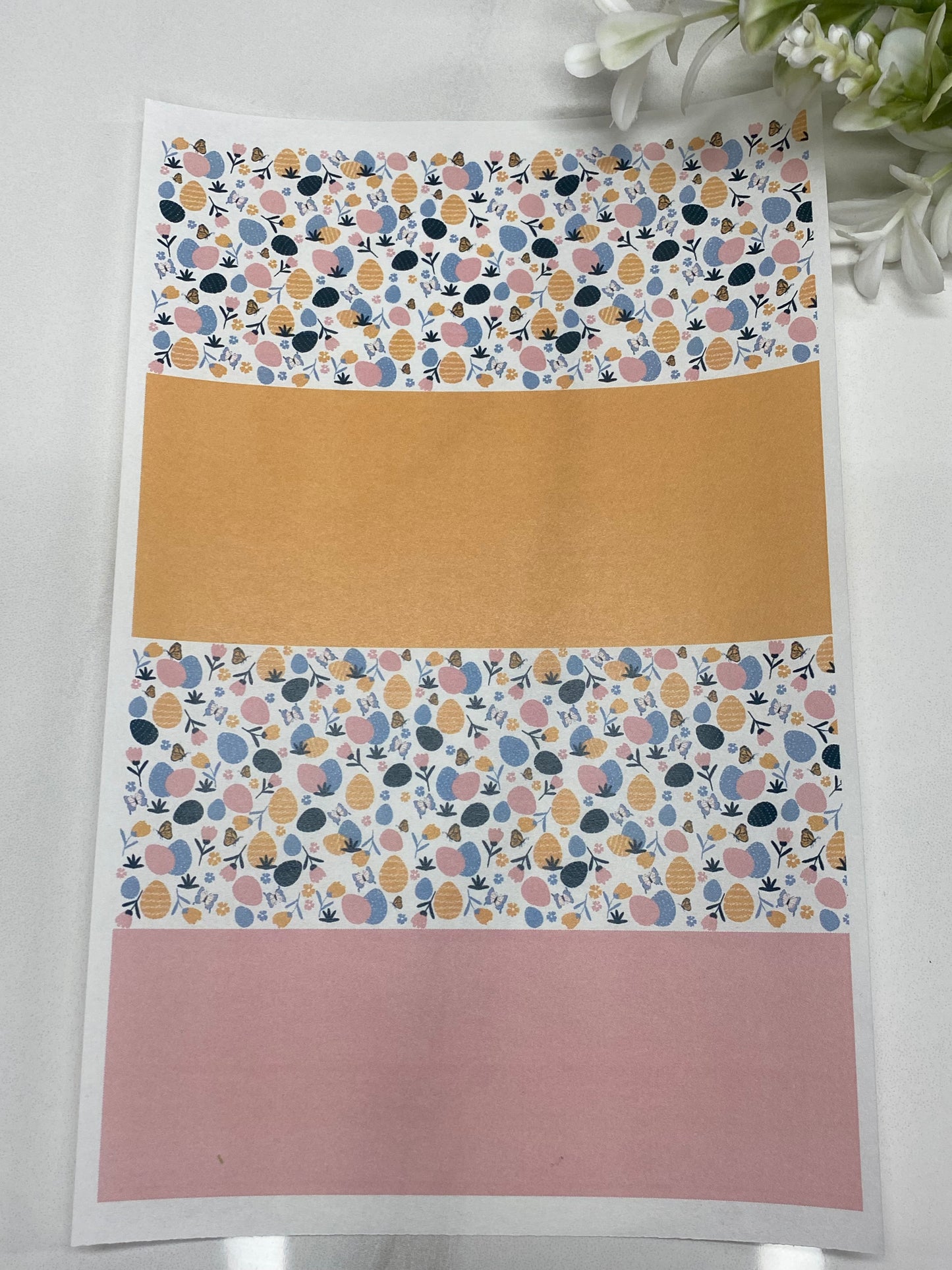 Multi Coloured Vintage Easter Transfer