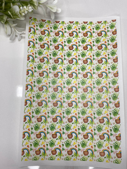 Lucy Pot of Gold Transfer Paper